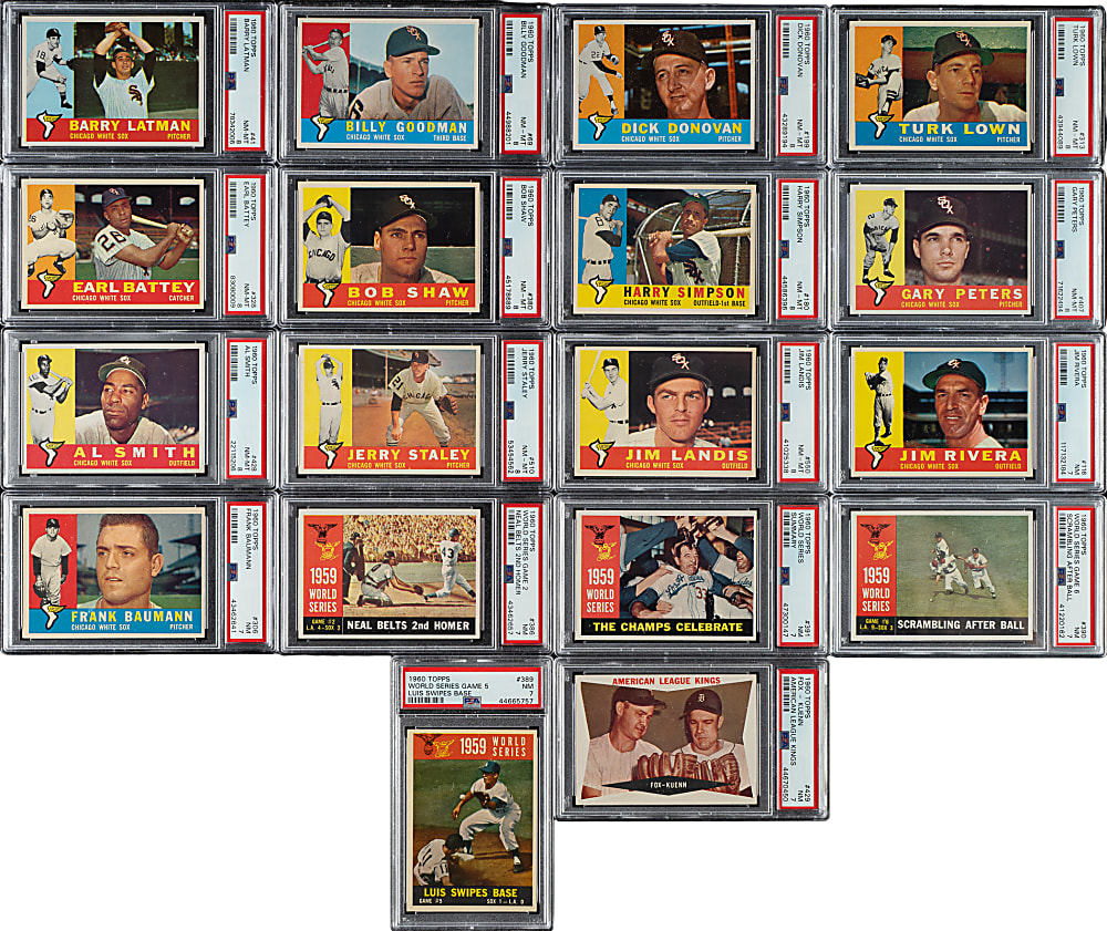 1960 Topps PSA-Graded Collection (22)