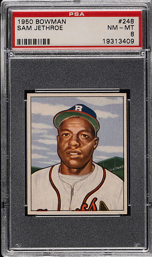 1950 Bowman #248 Sam Jethroe PSA NM-MT 8