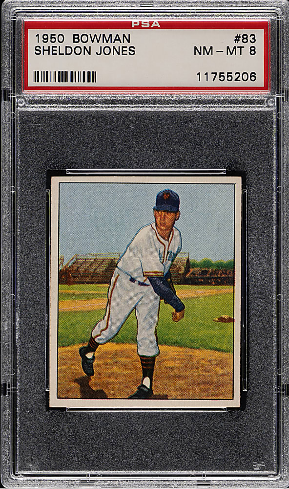 1950 Bowman #83 Sheldon Jones PSA NM-MT 8