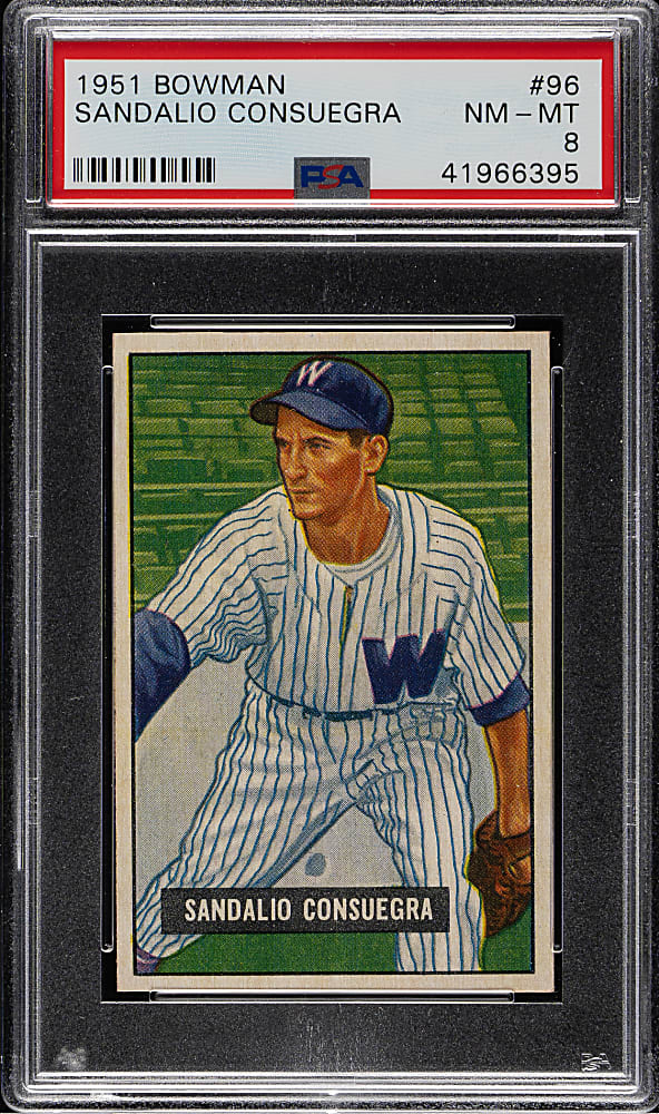 1951 Bowman #96 Sandalio Consuegra PSA NM-MT 8