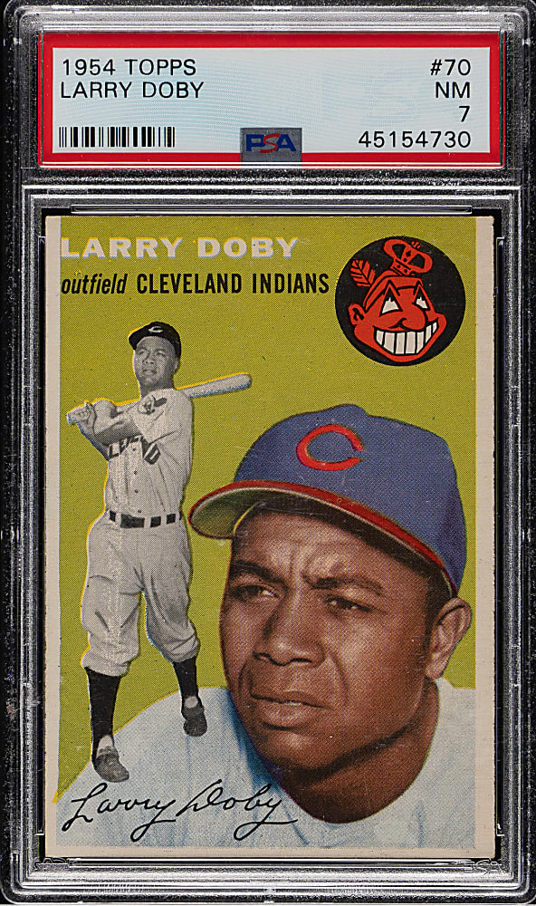 1954 Topps #70 Larry Doby PSA NM 7