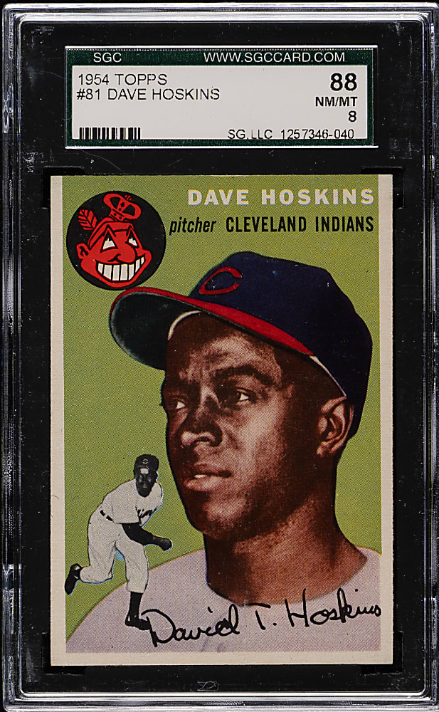 1954 Topps #81 Dave Hoskins SGC NM/MT 88