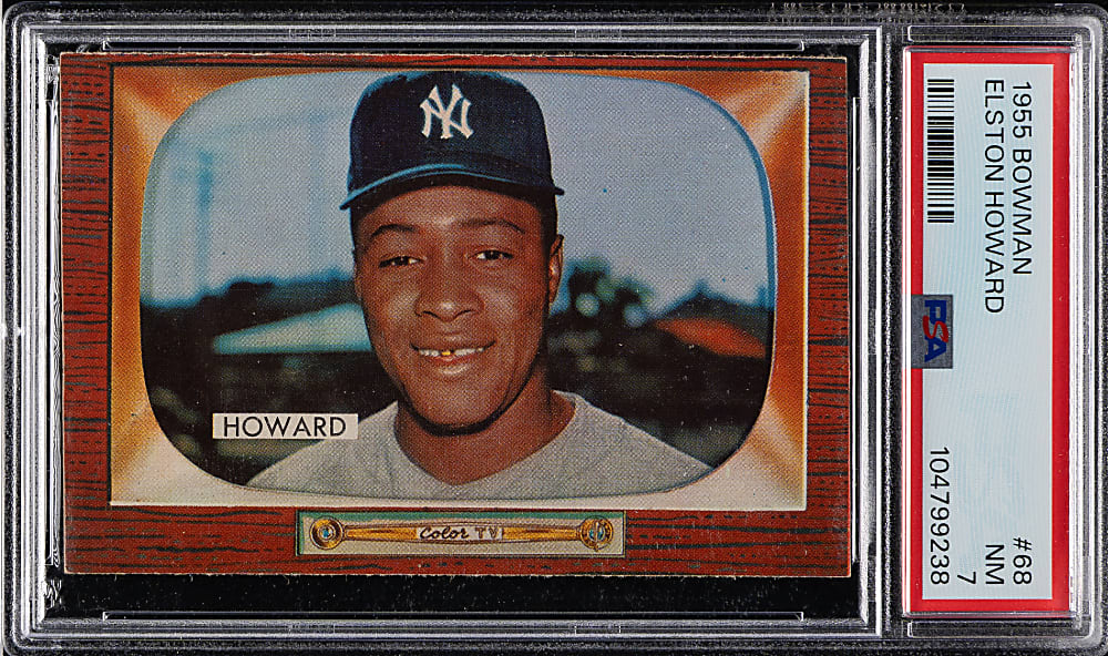 1955 Bowman #68 Elston Howard PSA NM 7