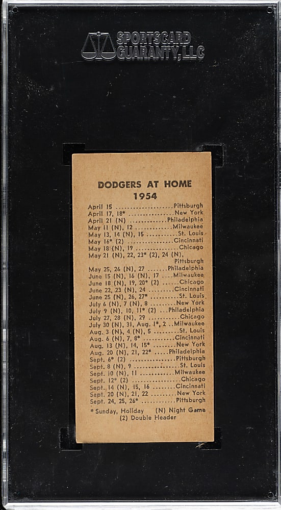 1954 N. Y. Journal American Roy Campanella SGC EX 5