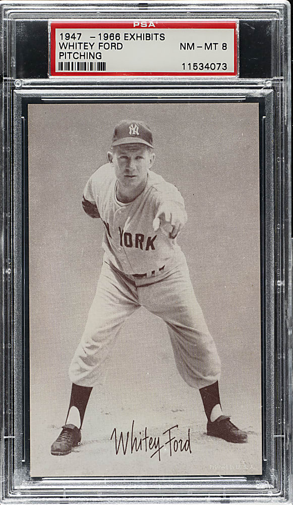 1947-1966 Exhibits Whitey Ford Pitching PSA NM-MT 8