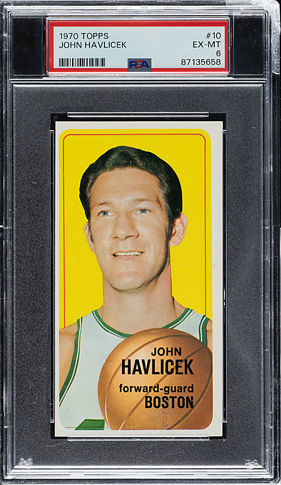 1970-1971 Topps Basketball #10 John Havlicek PSA EX-MT 6