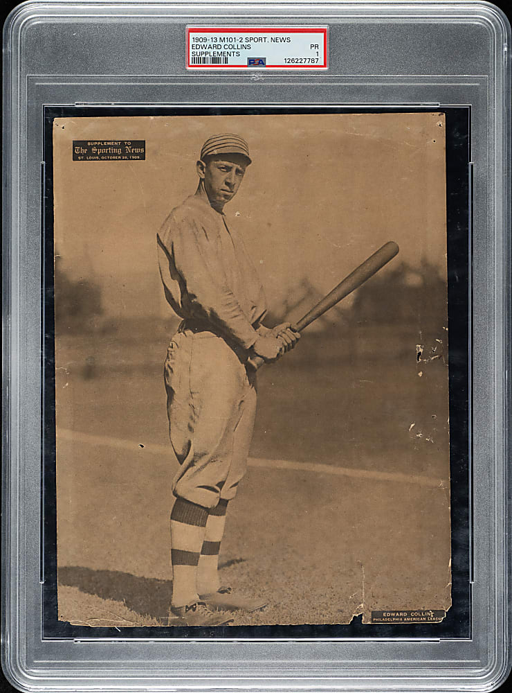 1909-1913 M101-2 Sporting News Supplement Eddie Collins PSA POOR 1