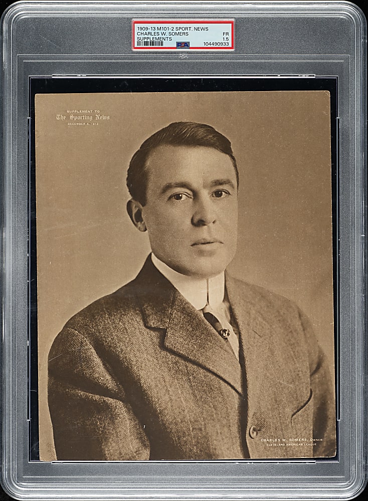 1909-1913 M101-2 Sporting News Supplements Charles Somers PSA FAIR 1.5