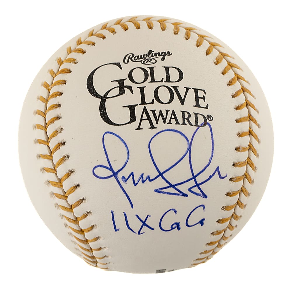 Omar Vizquel Single-Signed Baseball with "11x GG" Inscription - Beckett