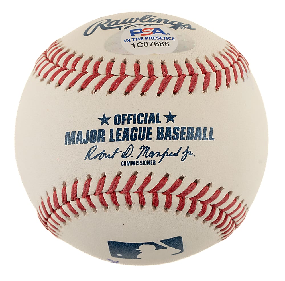 Barry Larkin Single-Signed Baseball with Six Inscriptions - PSA/DNA