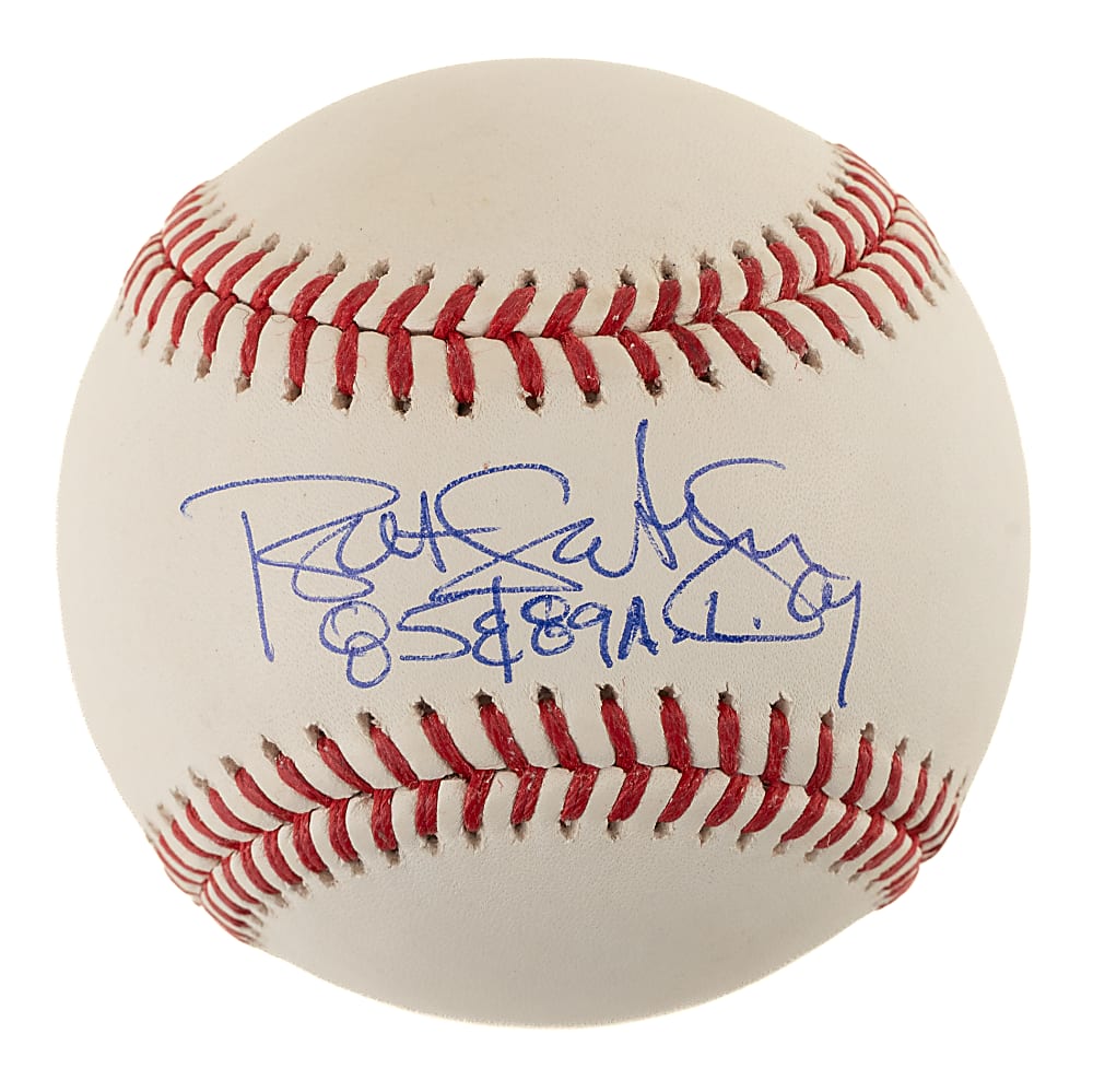 Bret Saberhagen Single-Signed Baseball with " 85 & 89 AL CY" Inscription - PSA/DNA