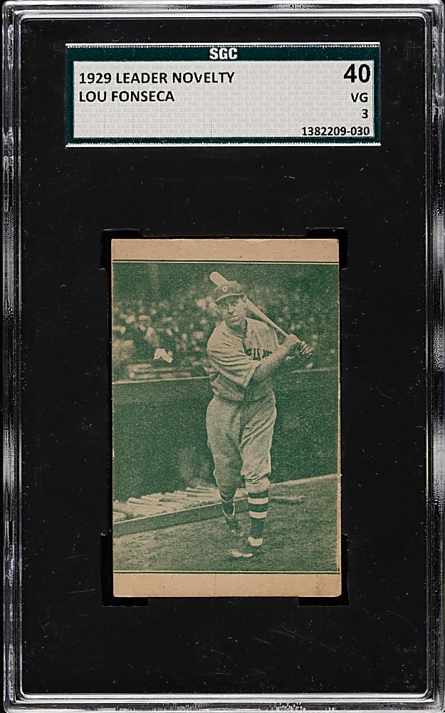1929 Leader Novelty Candy Co. Lou Fonseca SGC 40