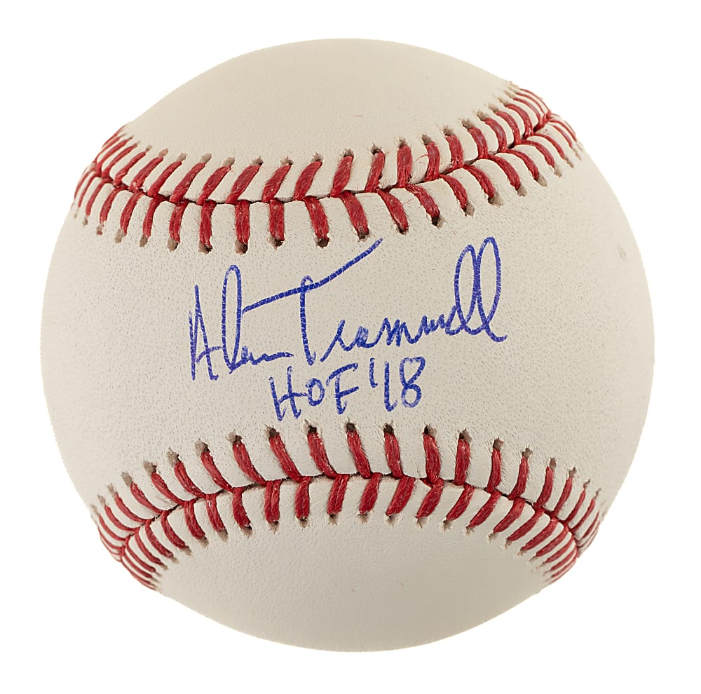 Alan Trammell Single-Signed Baseball with "HOF '18" Inscription - PSA/DNA