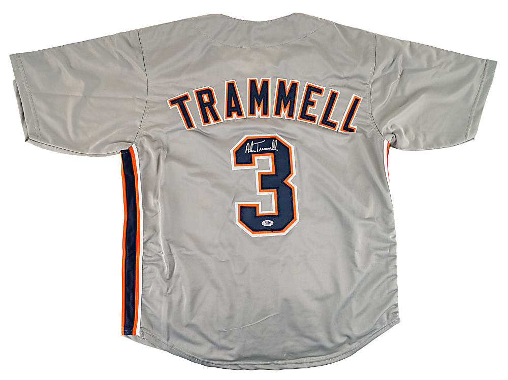 Alan Trammell Signed Detroit Tigers Jersey - PSA/DNA