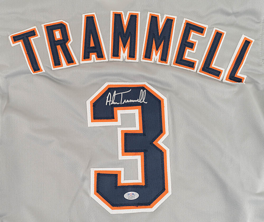 Alan Trammell Signed Detroit Tigers Jersey - PSA/DNA