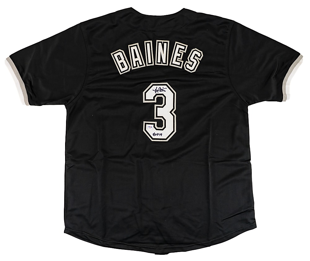 Harold Baines Signed Chicago White Sox Jersey with "HOF 19" Inscription - PSA/DNA