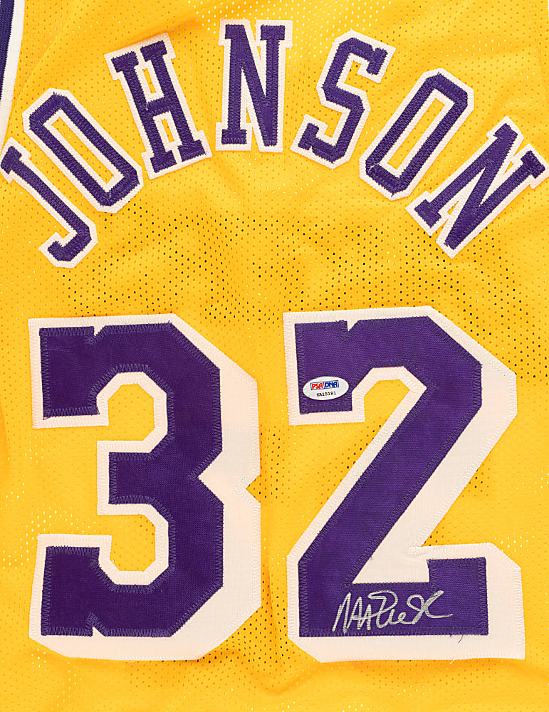 Magic Johnson Signed Los Angeles Lakers Jersey - PSA/DNA