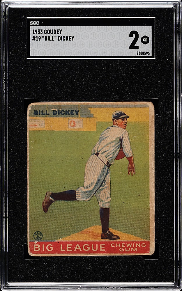 1933 R319 Goudey #19 Bill Dickey SGC GOOD 2