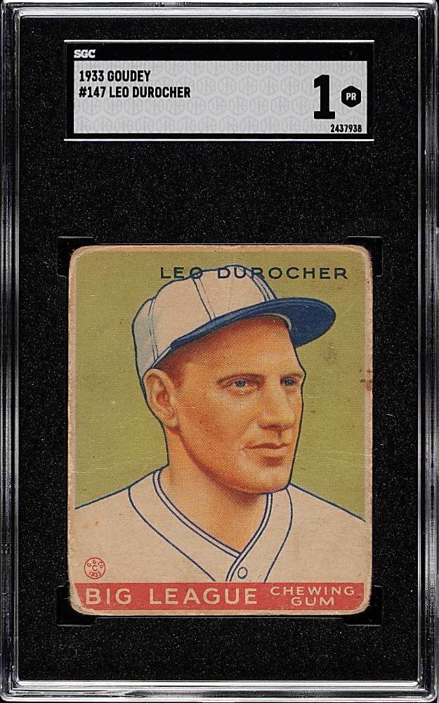 1933 R319 Goudey #147 Leo Durocher SGC POOR 1