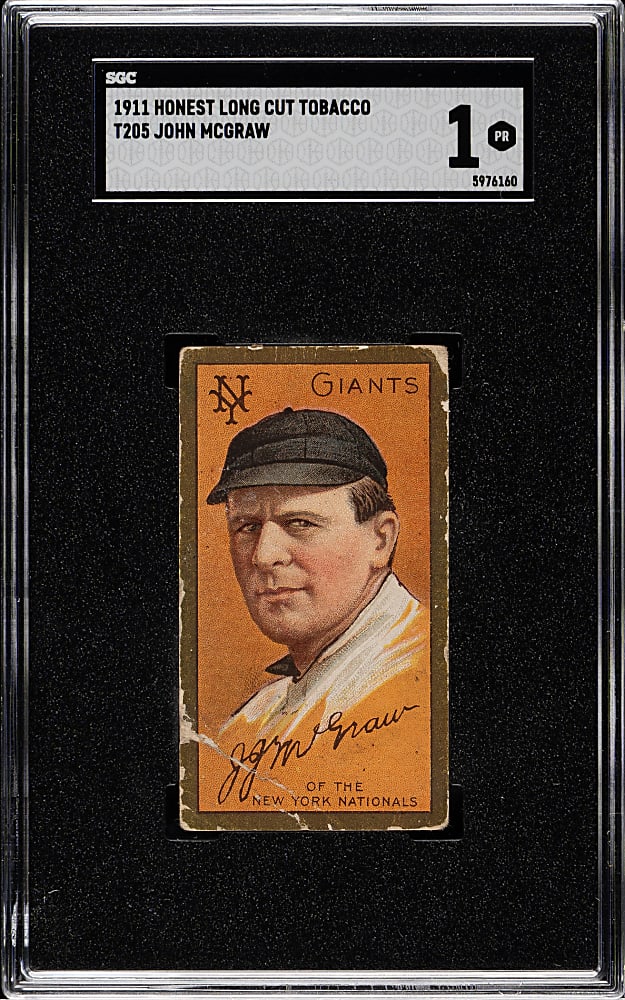 1911 T205 Gold Border John McGraw SGC POOR 1