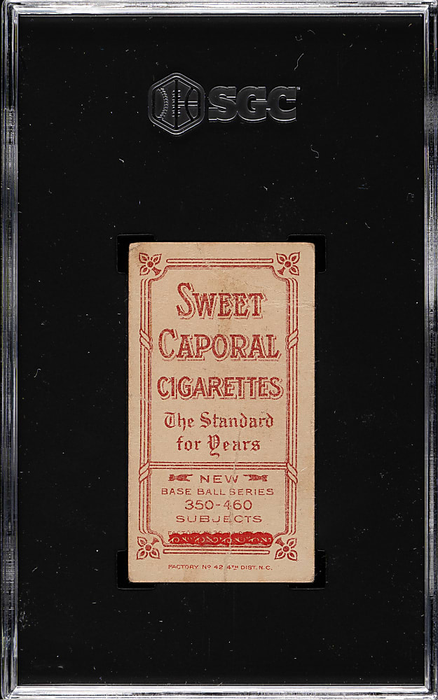 1909-1911 T206 White Border Frank Chance Yellow Background SGC POOR 1