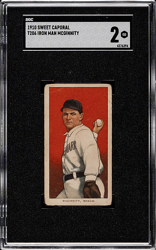 1909-1911 T206 White Border Joe "Iron Man" McGinnity SGC GOOD 2