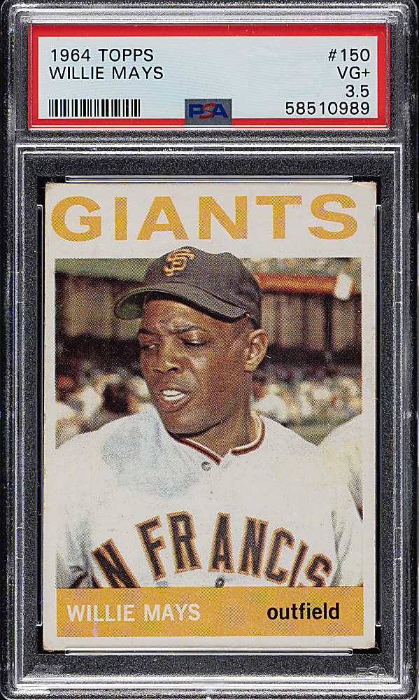 1964 Topps #150 Willie Mays PSA VG+ 3.5