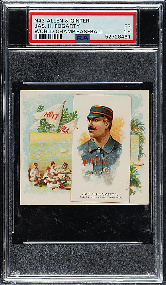 1889 N43 Allen & Ginter Jas. H. Fogarty PSA FAIR 1.5