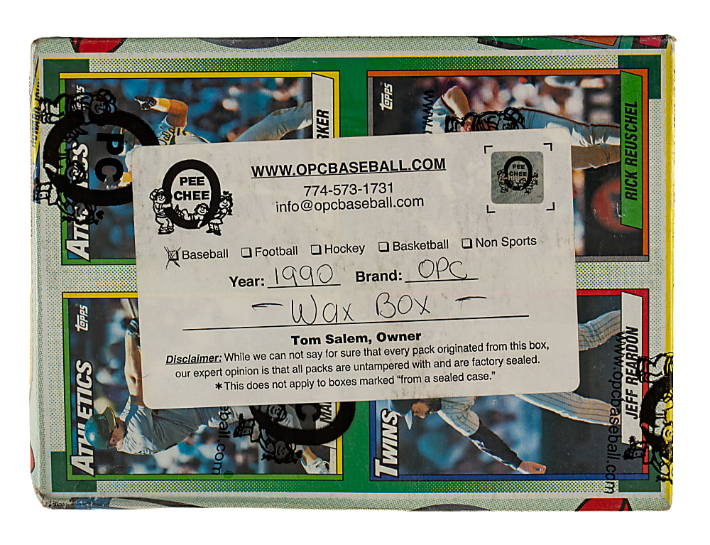 1990 O-Pee-Chee Unopened Wax Box (36 Packs)