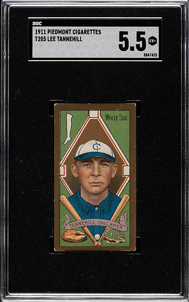 1911 T205 Gold Border Lee Tannehill SGC EX+ 5.5