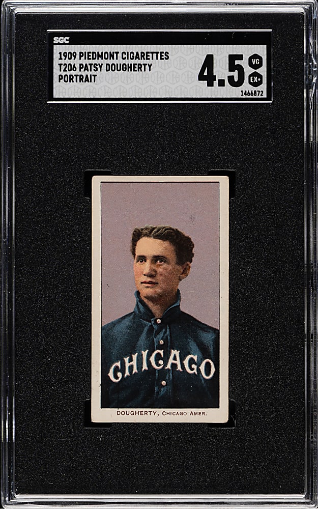 1909-1911 T206 White Border Patsy Dougherty Portrait SGC VG/EX+ 4.5