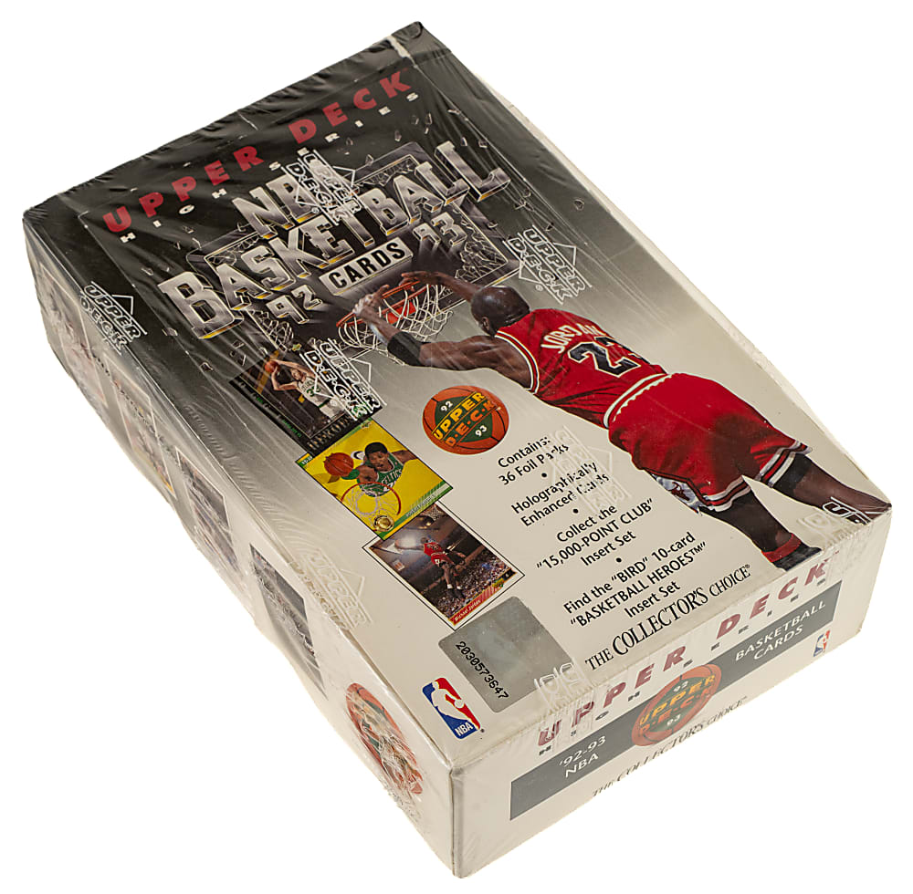 1992-1993 Upper Deck Basketball High Series Factory-Sealed Unopened Hobby Box (36 Packs)