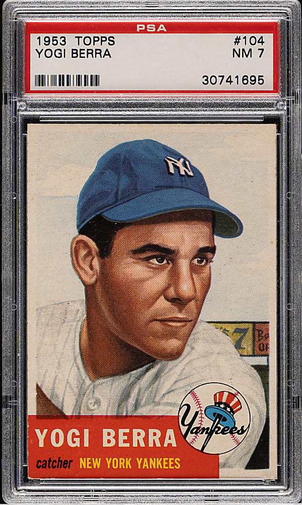 1953 Topps #104 Yogi Berra PSA NM 7