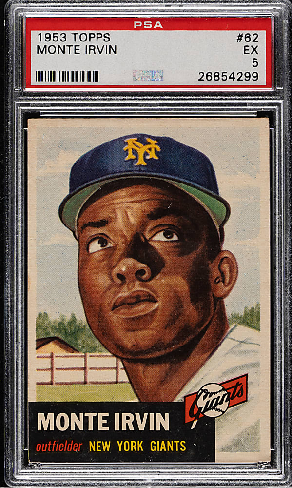 1953 Topps #62 Monte Irvin PSA EX 5