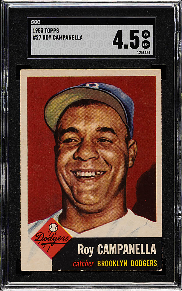 1953 Topps #27 Roy Campanella SGC VG/EX+ 4.5