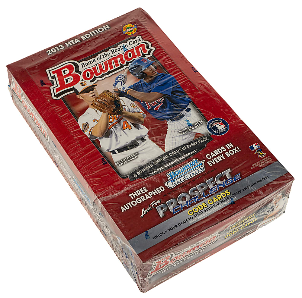 2013 Bowman Unopened Jumbo-HTA Hobby Box (12 Packs)