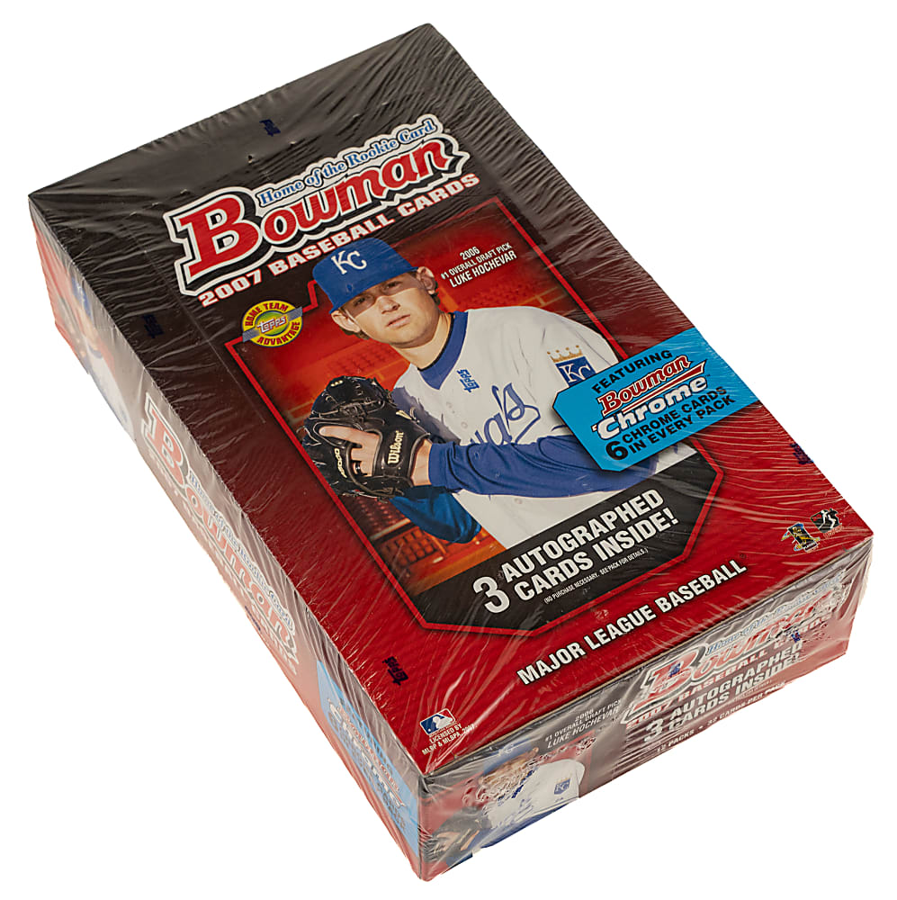 2007 Bowman Unopened Jumbo-HTA Hobby Box (12 Packs)