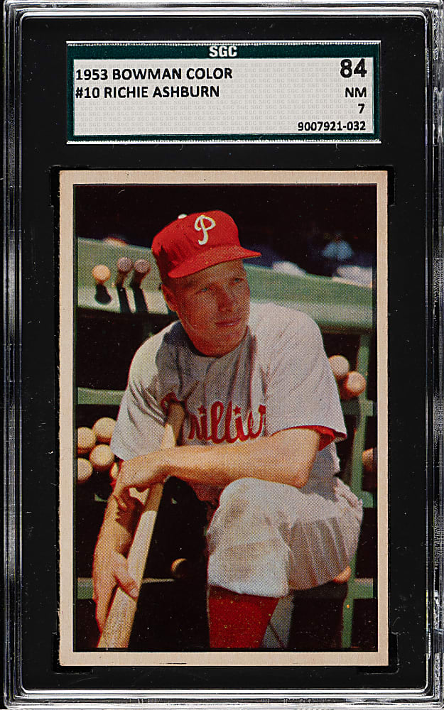 1953 Bowman Color #10 Richie Ashburn SGC NM 84