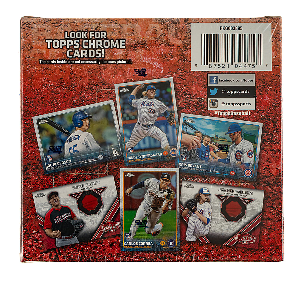 2015 Topps Update Series with Chrome Unopened Mega Box (7 Packs)