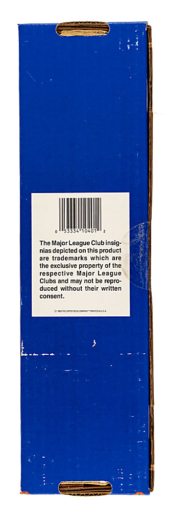 1989 Upper Deck Factory-Sealed Unopened Set (800 Cards)