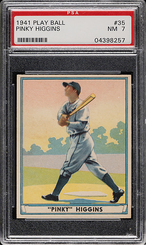 1941 R336 Play Ball #35 Pinky Higgins PSA NM 7