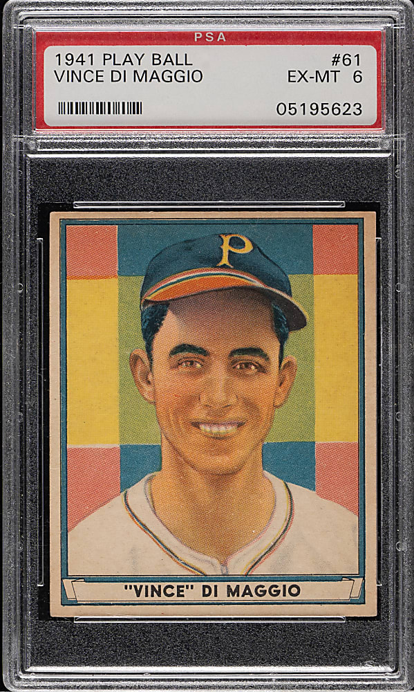 1941 R336 Play Ball #61 Vince DiMaggio PSA EX-MT 6
