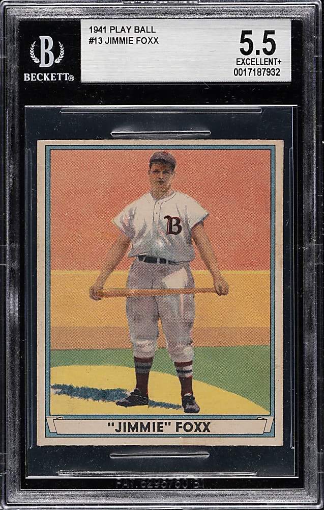 1941 R336 Play Ball #13 Jimmie Foxx BGS EX+ 5.5