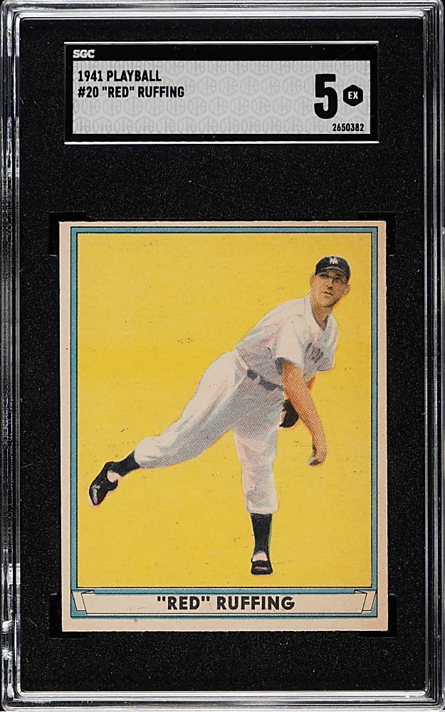 1941 R336 Play Ball #20 Red Ruffing SGC EX 5