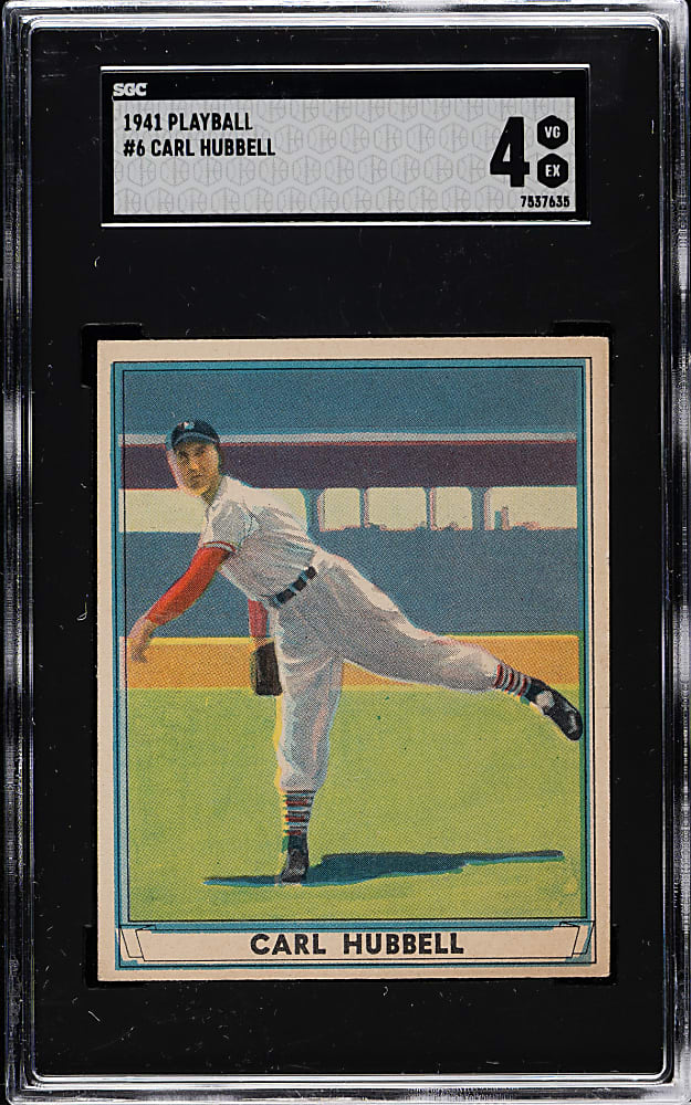 1941 R336 Play Ball #6 Carl Hubbell SGC VG/EX 4