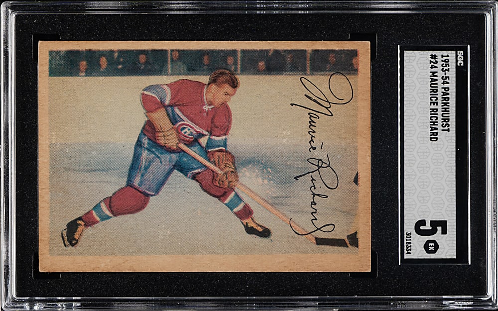 1953-1954 Parkhurst Hockey #24 Maurice Richard SGC EX 5