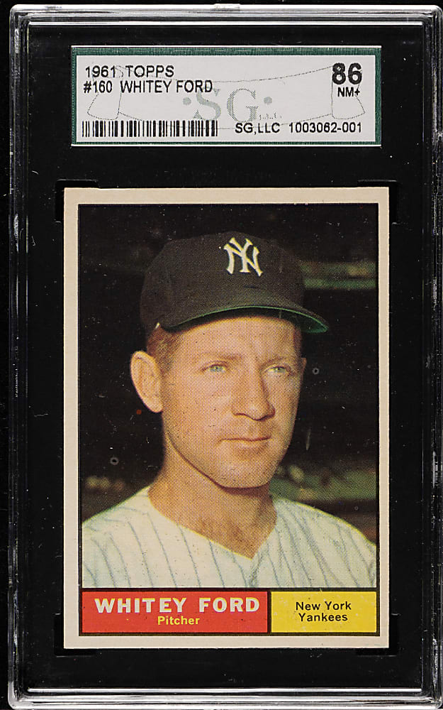 1961 Topps #160 Whitey Ford SGC NM+ 86