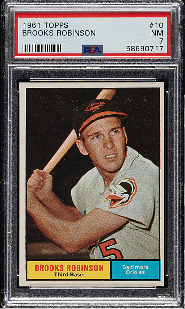 1961 Topps #10 Brooks Robinson PSA NM 7