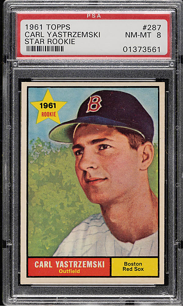 1961 Topps #287 Carl Yastrzemski PSA NM-MT 8