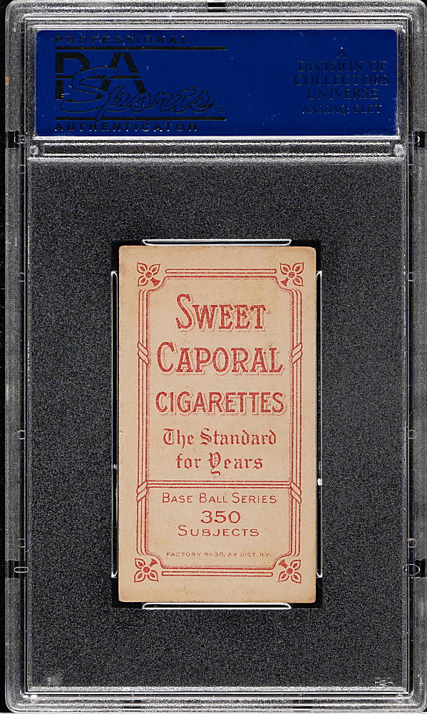 1909-1911 T206 White Border Frank Chance Portrait Yellow Background PSA VG-EX 4